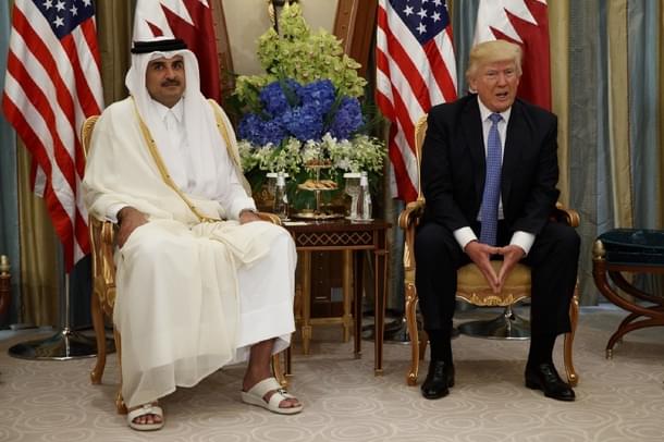 Qatri Emir
Tamim bin Hamad Al Thani, left, with US President Donald Trump.